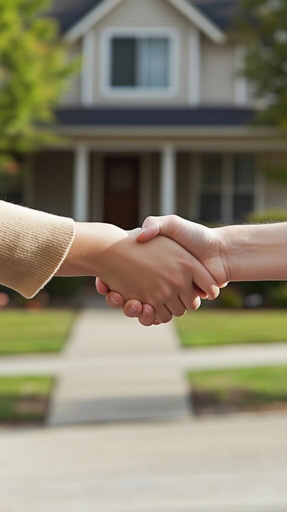 personas estrechando la mano